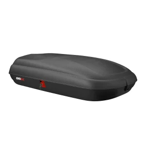 Roof Rack Cargo Box - 11.3 Cubic Feet - Dual Side Opening - Carbon Fiber Texture