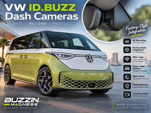 Volkswagen ID. Buzz Dash Cameras: 4K & Dual