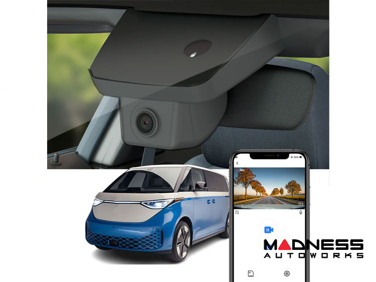 Volkswagen ID. Buzz Integrated Dash Camera System - 4K Front Camera - Black