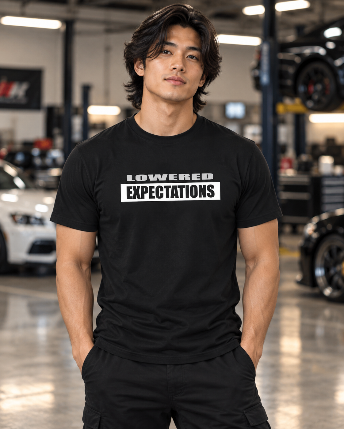 MADNESS Autoworks T-Shirt - LOWERED EXPECTATIONS