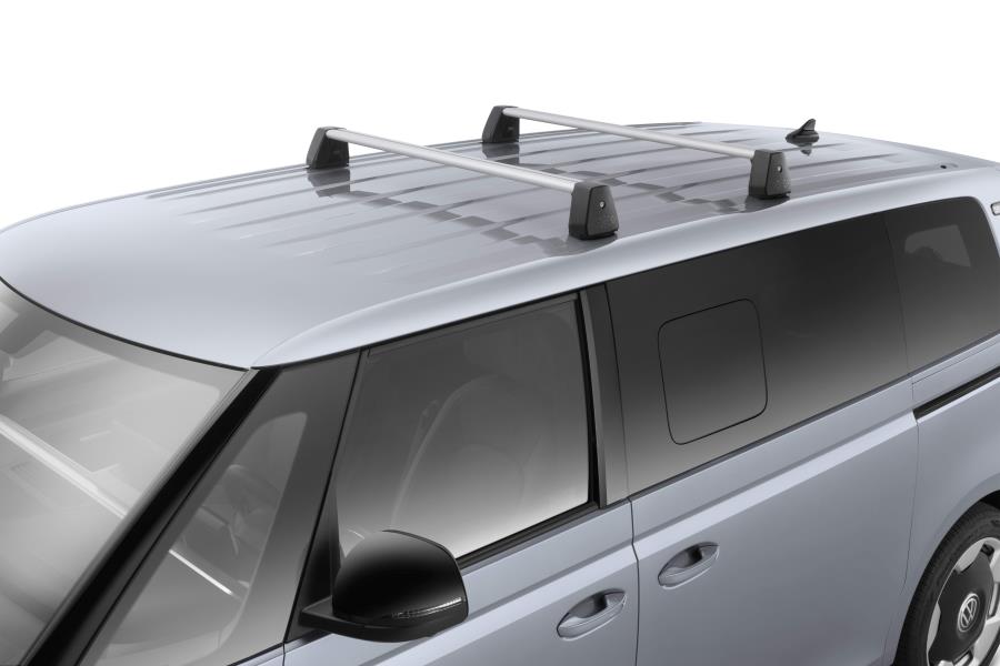 Volkswagen ID. Buzz Roof Rack Cross Bars - Silver - Genuine V.W. - Fixed Point