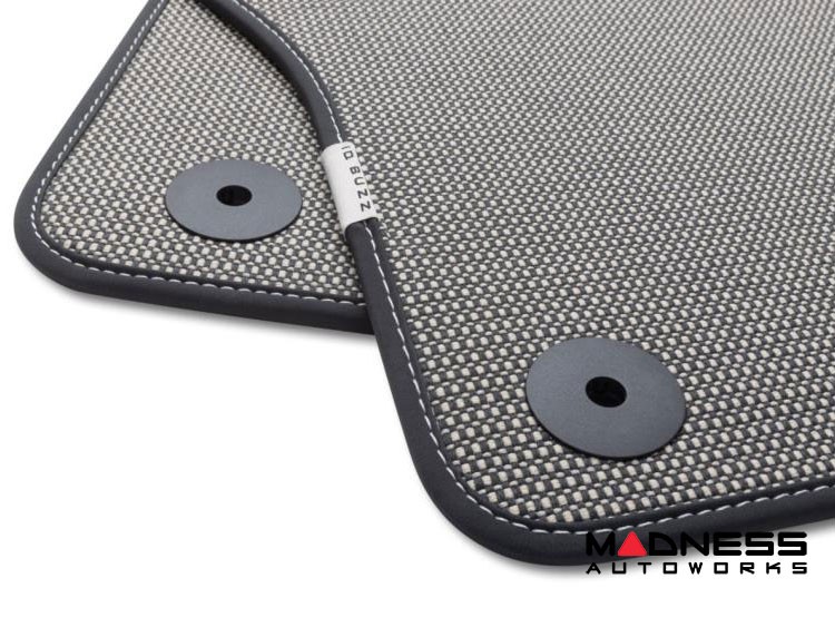 Volkswagen ID. Buzz Floor Mat Set - HeritageMats - Dune - w/ Rear Captain's Chairs