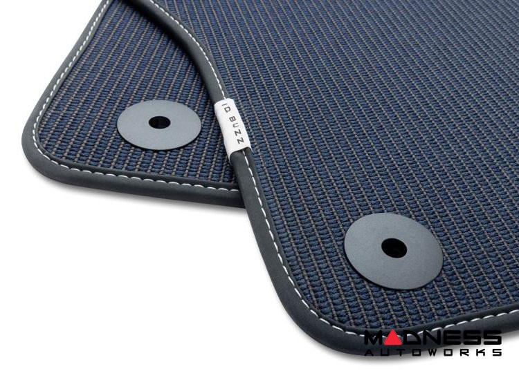 Volkswagen ID. Buzz Floor Mat Set - HeritageMats - Moonlight - w/ Rear Bench