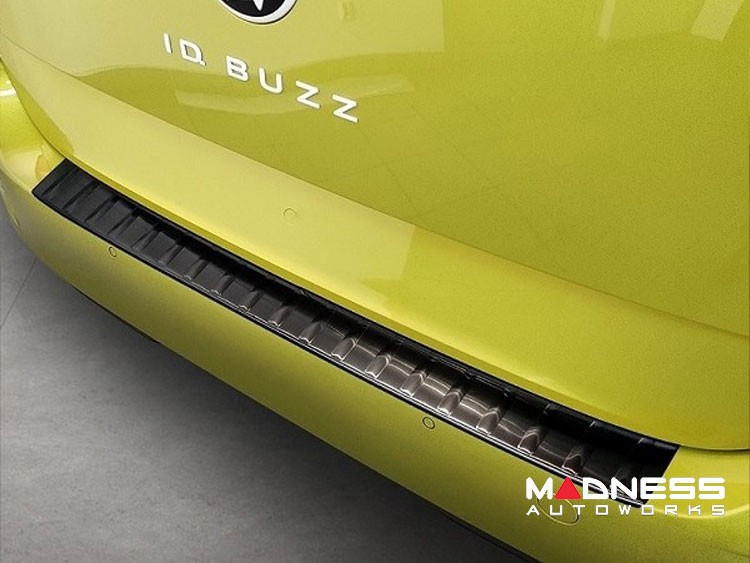 Volkswagen ID. Buzz Rear Bumper Sill Trim - Stainless Steel - Dark Brushed Finish