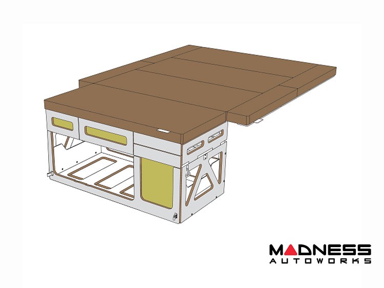 Volkswagen ID. Buzz Camper Kit - Sleeping Platform - Tan