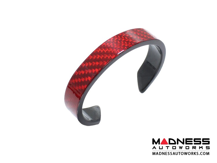 Carbon Fiber Bracelet - Red Candy